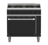 Waldorf Bold RNLB8610GE - 900mm Gas Range Electric Static Oven Low Back Version