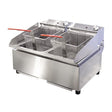 Woodson 2 x 5lt Pan Countertop Electric Fryer W.FRT50